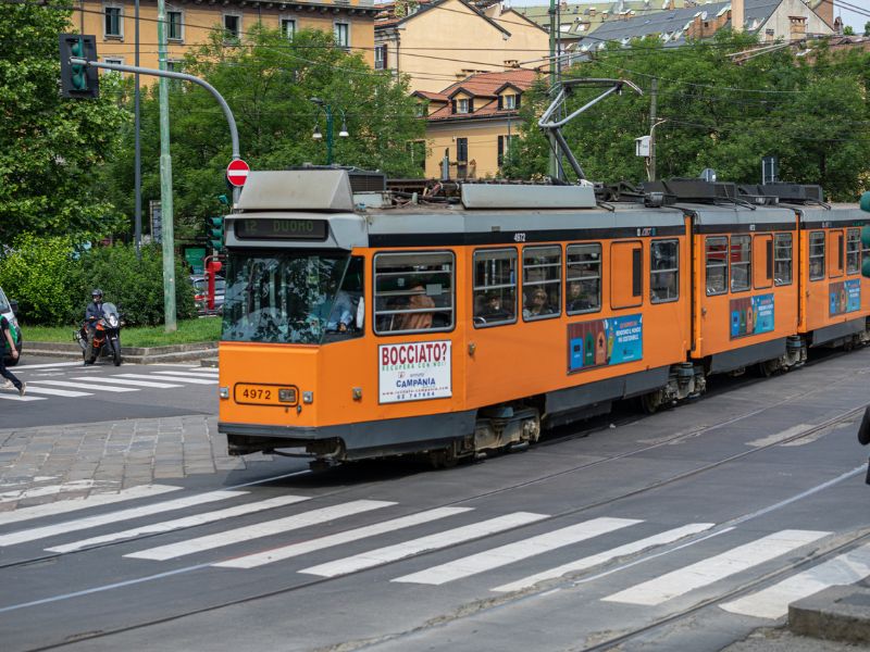 Alte Mailänder Straßenbahn Linie 1