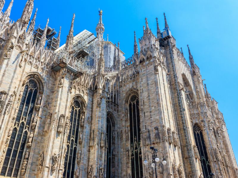 Außenfassade des Mailänder Doms