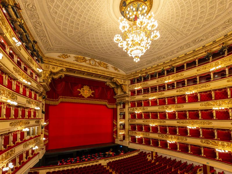 Berühmtes Opernhaus Scala in Mailand