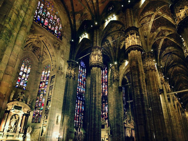 Besucher können den Mailänder Dom besichtigen