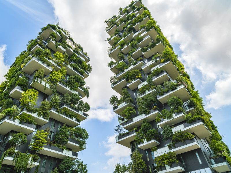 Bosco Verticale begrünte Hochhäuser