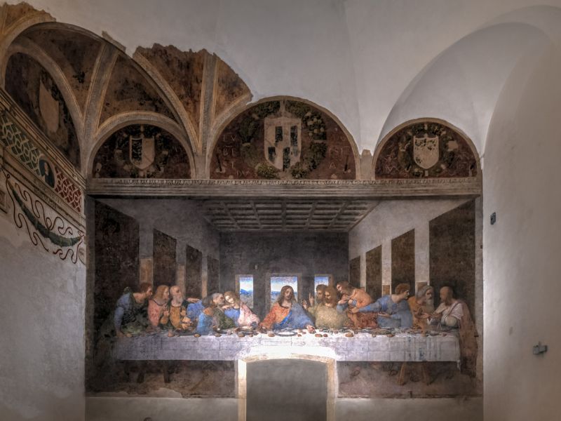 Gemälde Das letzte Abendmahl von Da Vinci